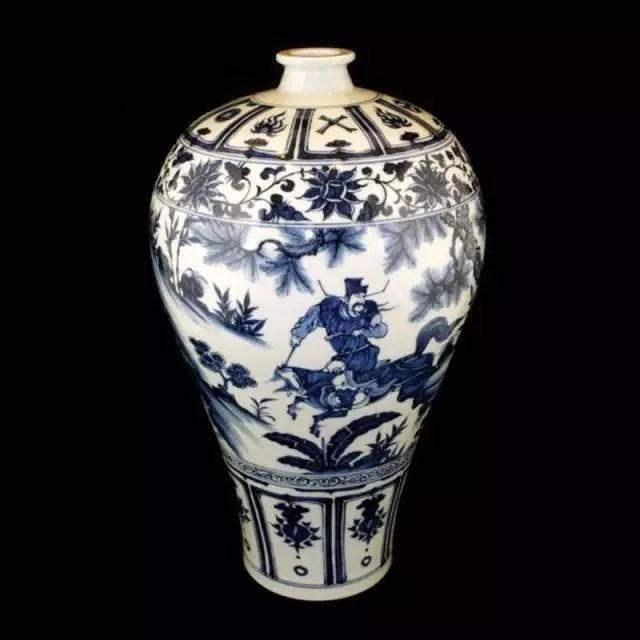 萧何月下追韩信梅瓶-南京市博物馆